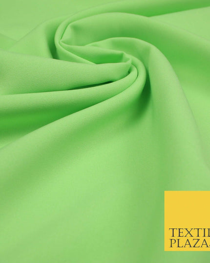 18 COLOURS Premium Plain Coloured Bi Stretch Panama Polyester Suiting Fabric 58"