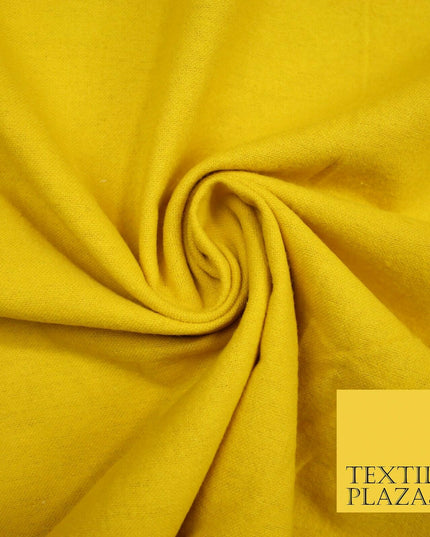 Plain Coloured Winceyette Soft 100% Brushed Cotton Fabric Flannel 110cm Wide