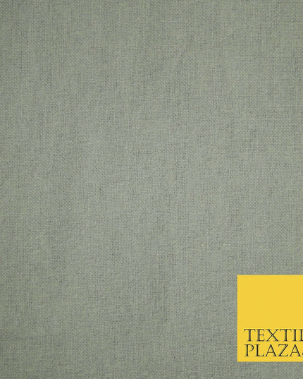 Plain Coloured Winceyette Soft 100% Brushed Cotton Fabric Flannel 110cm Wide