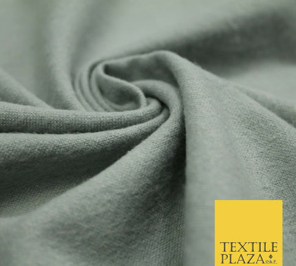 Plain Coloured Winceyette Soft 100% Brushed Cotton Fabric Flannel 110cm Wide