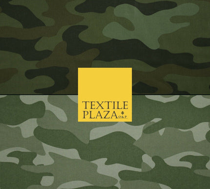 Classic Woodland Camouflage Cotton Drill Fabric Army Military Cargo Camo 59"