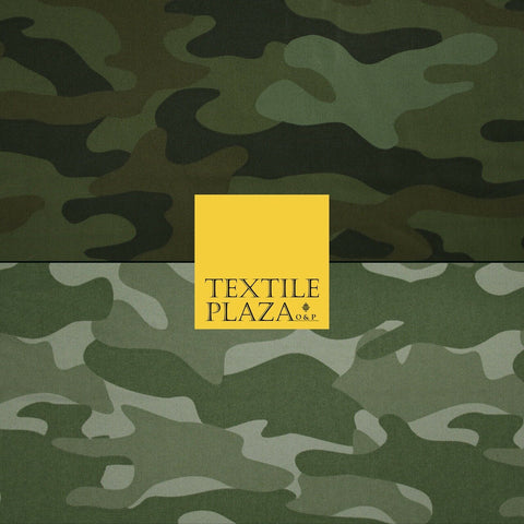 Classic Woodland Camouflage Cotton Drill Fabric Army Military Cargo Camo 59"