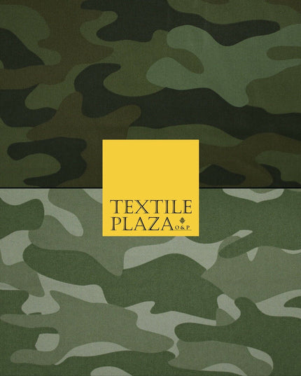 Classic Woodland Camouflage Cotton Drill Fabric Army Military Cargo Camo 59"
