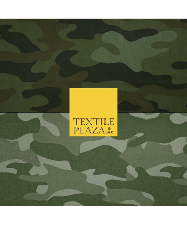 Classic Woodland Camouflage Cotton Drill Fabric Army Military Cargo Camo 59"