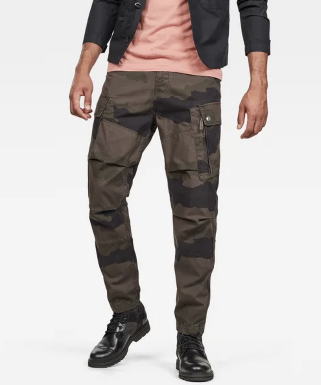 Green Oversized Wave Camouflage Cotton Fine Canvas Fabric Army Military Camo 59"