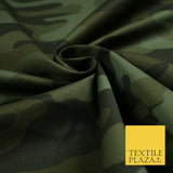 Classic Woodland Camouflage Cotton Drill Fabric Army Military Cargo Camo 59"