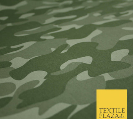 Classic Woodland Camouflage Cotton Drill Fabric Army Military Cargo Camo 59"