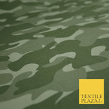 Classic Woodland Camouflage Cotton Drill Fabric Army Military Cargo Camo 59"