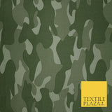 Classic Woodland Camouflage Cotton Drill Fabric Army Military Cargo Camo 59"