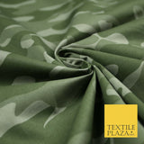 Classic Woodland Camouflage Cotton Drill Fabric Army Military Cargo Camo 59"