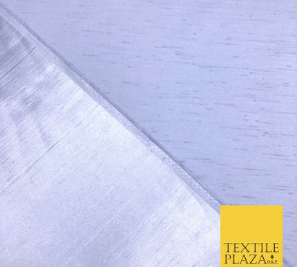 Luxury Plain Satin Backed Faux Raw Silk Dupion Shantung Fabric Material Dyed 44"