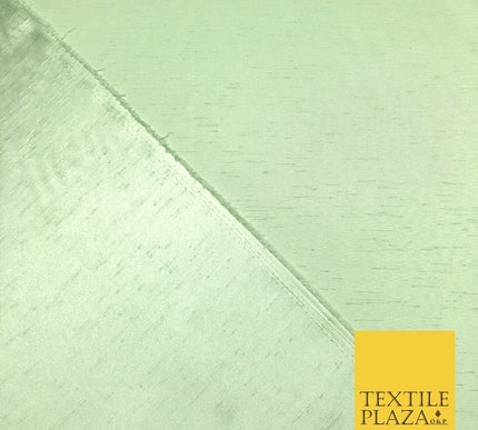 Luxury Plain Satin Backed Faux Raw Silk Dupion Shantung Fabric Material Dyed 44"