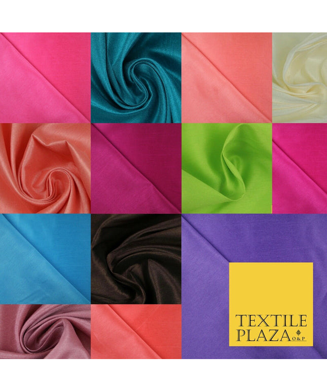 Plain Dyed Faux Dupion Raw Silk Matte Shantung 100% Polyester Fabric Material58"