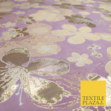 Luxury Textured Metallic Gold Floral Pansy Bloom Brocade Jacquard Dress Fabric