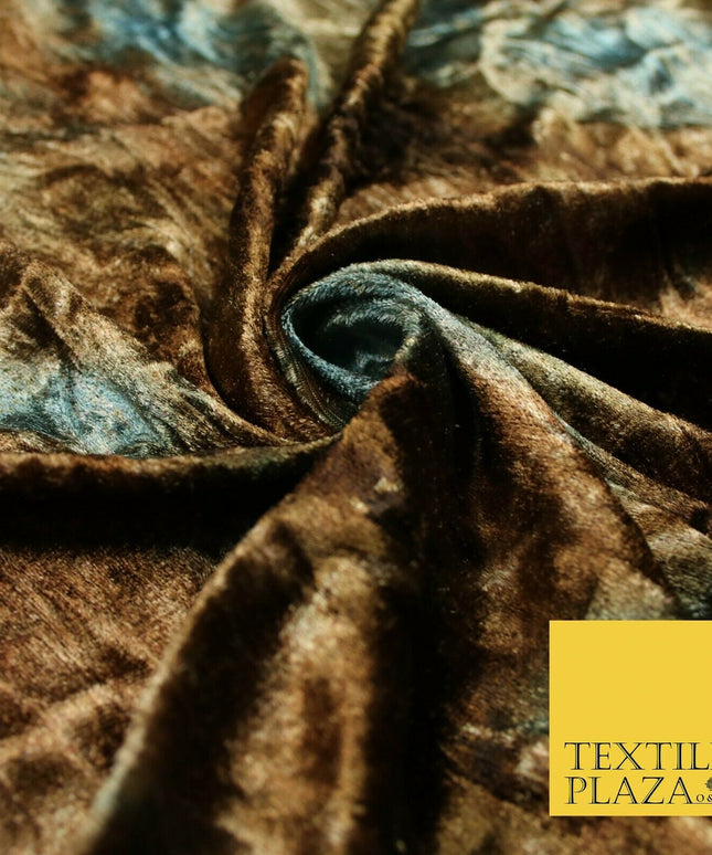 6 COLOURS Premium Tie Dye Printed Soft Stretch Velvet Velour Dress Fabric Craft