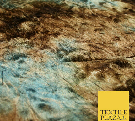 6 COLOURS Premium Tie Dye Printed Soft Stretch Velvet Velour Dress Fabric Craft