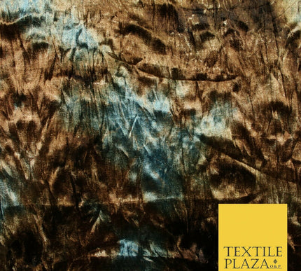 6 COLOURS Premium Tie Dye Printed Soft Stretch Velvet Velour Dress Fabric Craft