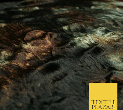 6 COLOURS Premium Tie Dye Printed Soft Stretch Velvet Velour Dress Fabric Craft