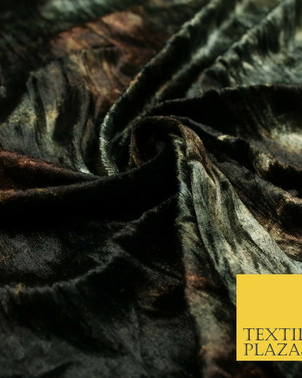 6 COLOURS Premium Tie Dye Printed Soft Stretch Velvet Velour Dress Fabric Craft