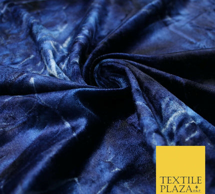 Tie Dye Royal Blue / Cherry Red Ombre Printed Soft Velvet Dress Fabric Craft