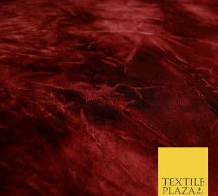 Tie Dye Royal Blue / Cherry Red Ombre Printed Soft Velvet Dress Fabric Craft