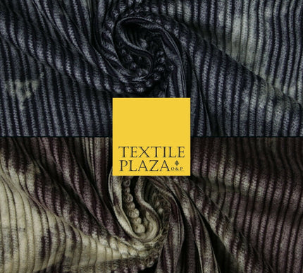 Tie Dye Premium Printed Jumbo Cord Corduroy Upholstery Velvet Chenile Fabric