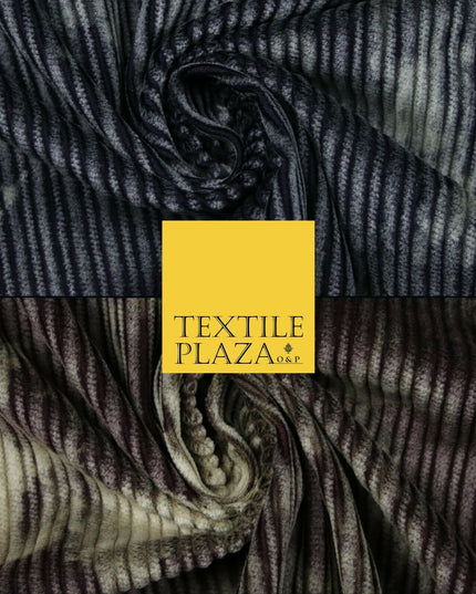 Tie Dye Premium Printed Jumbo Cord Corduroy Upholstery Velvet Chenile Fabric