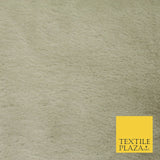 Luxury Super Soft STONE BEIGE Plush Suede Backed Short Pile Faux Fur Fabric 6015