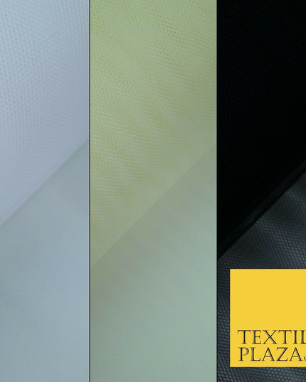 3 COLOURS Premium EXTRA STIFF Dress Net Tutu Tulle Mesh Bridal Fabric - 60"