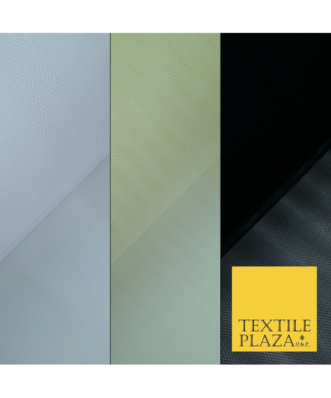 3 COLOURS Premium EXTRA STIFF Dress Net Tutu Tulle Mesh Bridal Fabric - 60"