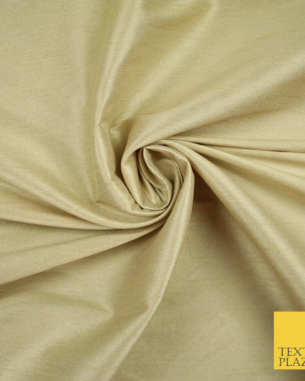 OVER 10 COLOURS Plain Dyed Faux Dupion Raw Silk 100% Polyester Dress Fabric 56"