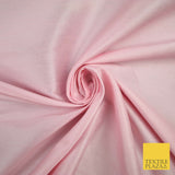 OVER 10 COLOURS Plain Dyed Faux Dupion Raw Silk 100% Polyester Dress Fabric 56"