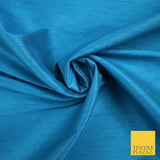OVER 10 COLOURS Plain Dyed Faux Dupion Raw Silk 100% Polyester Dress Fabric 56"