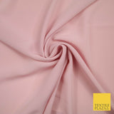 OVER 25 COLOURS - Premium Plain Dyed Crinkle Chiffon Yoryu 75D Dress Fabric 58″