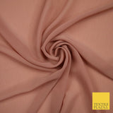 OVER 25 COLOURS - Premium Plain Dyed Crinkle Chiffon Yoryu 75D Dress Fabric 58″