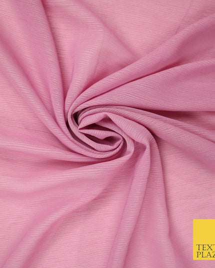 OVER 25 COLOURS - Premium Plain Dyed Crinkle Chiffon Yoryu 75D Dress Fabric 58″