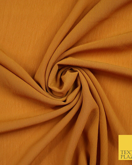 OVER 25 COLOURS - Premium Plain Dyed Crinkle Chiffon Yoryu 75D Dress Fabric 58″