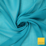 OVER 25 COLOURS - Premium Plain Dyed Crinkle Chiffon Yoryu 75D Dress Fabric 58″