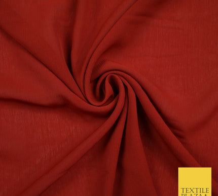 OVER 25 COLOURS - Premium Plain Dyed Crinkle Chiffon Yoryu 75D Dress Fabric 58″