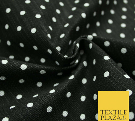 100% Cotton Canvas Small Spot Polka Dot Fabric Upholstery Craft Bag Material 56"