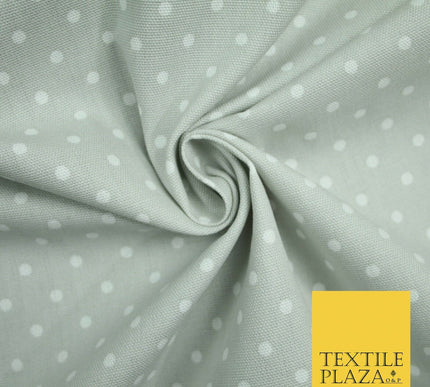 100% Cotton Canvas Small Spot Polka Dot Fabric Upholstery Craft Bag Material 56"