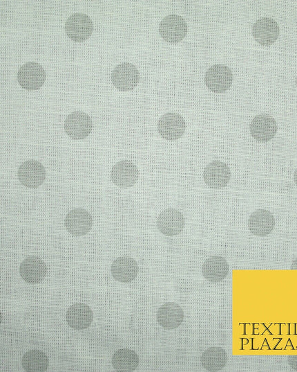 100% Cotton Canvas Large Spot Polka Dot Fabric Upholstery Craft Bag Material 56"