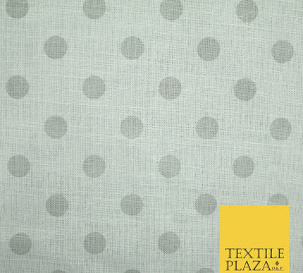 100% Cotton Canvas Large Spot Polka Dot Fabric Upholstery Craft Bag Material 56"