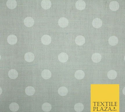 100% Cotton Canvas Large Spot Polka Dot Fabric Upholstery Craft Bag Material 56"