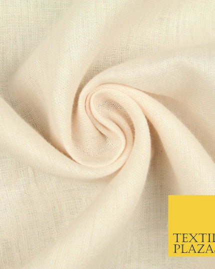 Champagne Oyster Gold Luxury Plain Soft Cotton Linen Fabric -  Dress Craft 6080