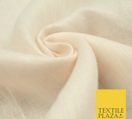 Champagne Oyster Gold Luxury Plain Soft Cotton Linen Fabric -  Dress Craft 6080