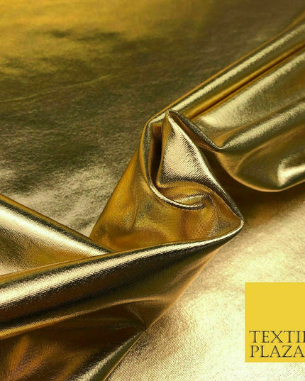 4 COLOURS - PREMIUM Metallic Lycra Fabric Shiny Mirror Foil Spandex Dancewear