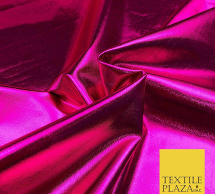 4 COLOURS - PREMIUM Metallic Lycra Fabric Shiny Mirror Foil Spandex Dancewear