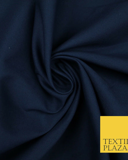 LUXURY SOFT 100% PURE COTTON SQUARE 60SQ PLAIN DYED FABRIC DRESS CRAFT MATERIAL