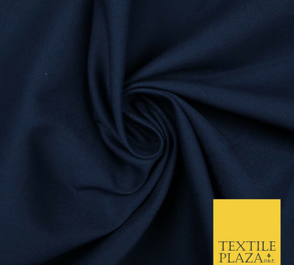 LUXURY SOFT 100% PURE COTTON SQUARE 60SQ PLAIN DYED FABRIC DRESS CRAFT MATERIAL